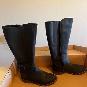 Camzin Branch Black Leather boots size 8
